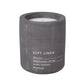 blomus Scented Candle in Concrete Container Large Magnet Soft Linen Fragrance Large