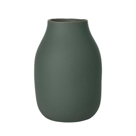 blomus Colora Porcelain Vase Small 6" x 4", Agave Green
