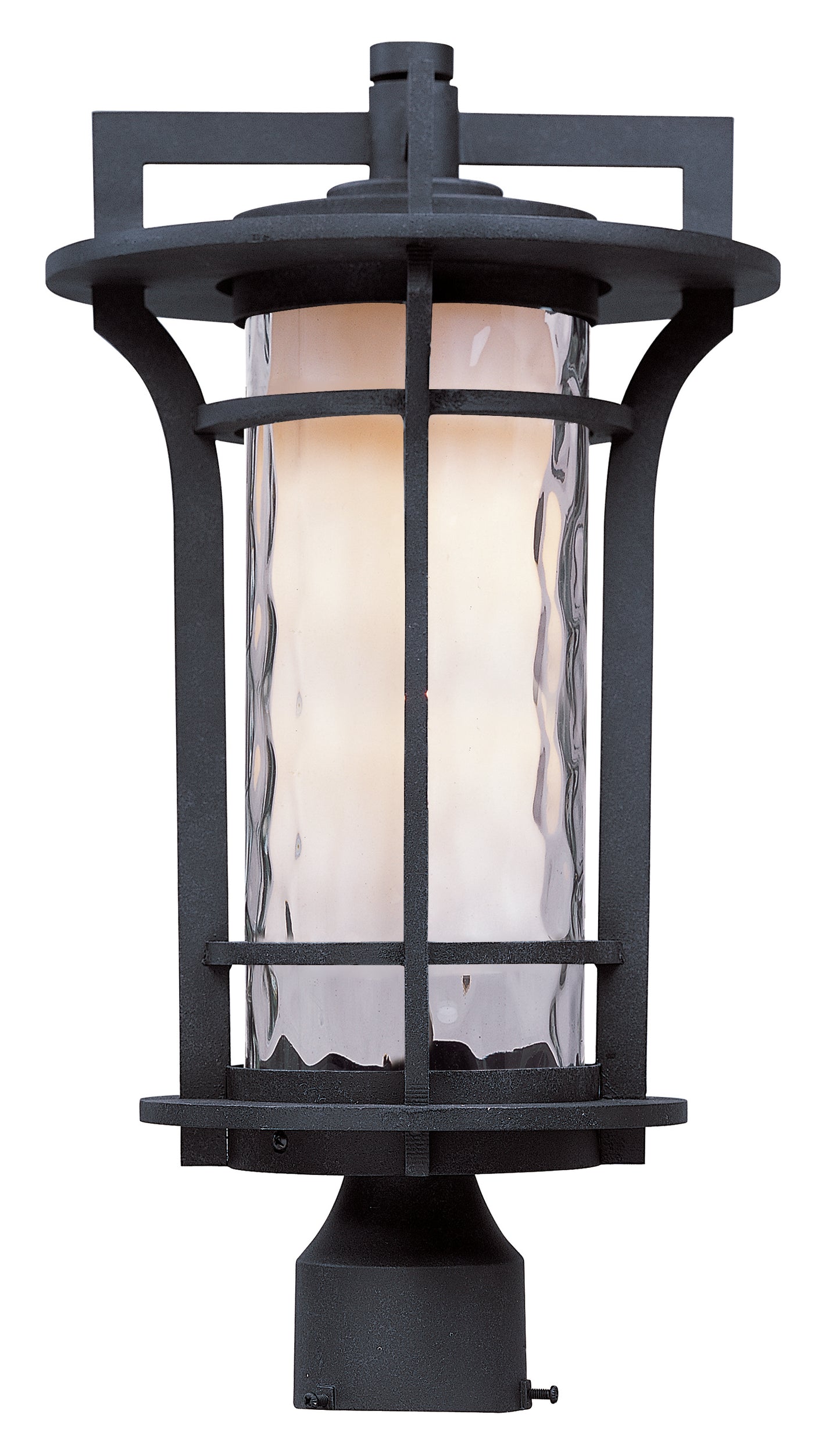 Oakville LED Outdoor Pole/Post Lantern Black Oxide by Maxim Lighting