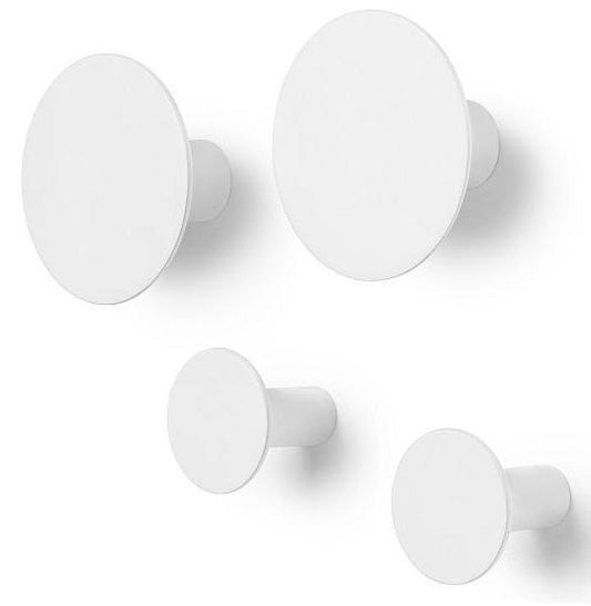 blomus Wall Hooks Lily White Set of 4