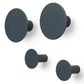 blomus Wall Hooks Gunmetal Charcoal Set of 4