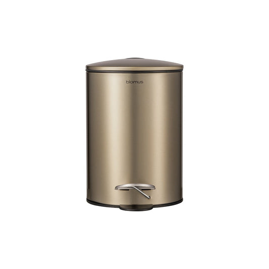 blomus Tubo Pedal Bin Wastepaper Basket Metallic Brass