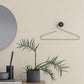 blomus Rim Accent Mirror Smoke 20" White