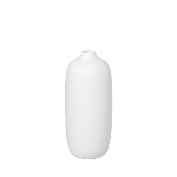 blomus Vase Ceramic 3 x 7 Ceola White