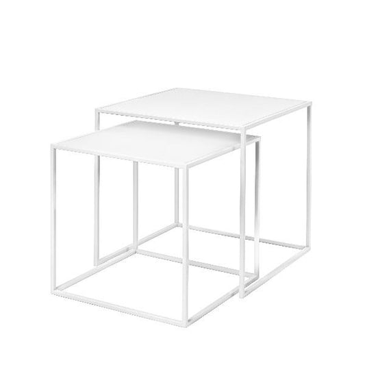 blomus Fera Nesting Tables White Set of 2