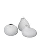 blomus Nona Porcelain Mini Vases Micro Chip Set of 3