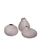 blomus Nona Porcelain Mini Vases Bark Set of 3