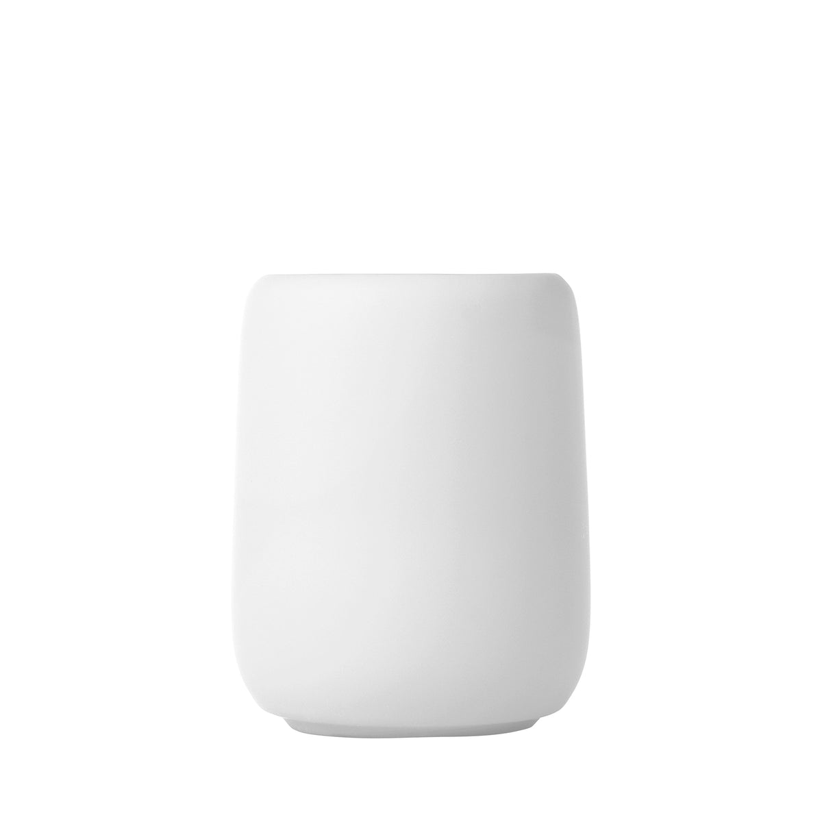 blomus SONO Ceramic Toothbrush Tumbler, 10 oz – White tumbler, product photo