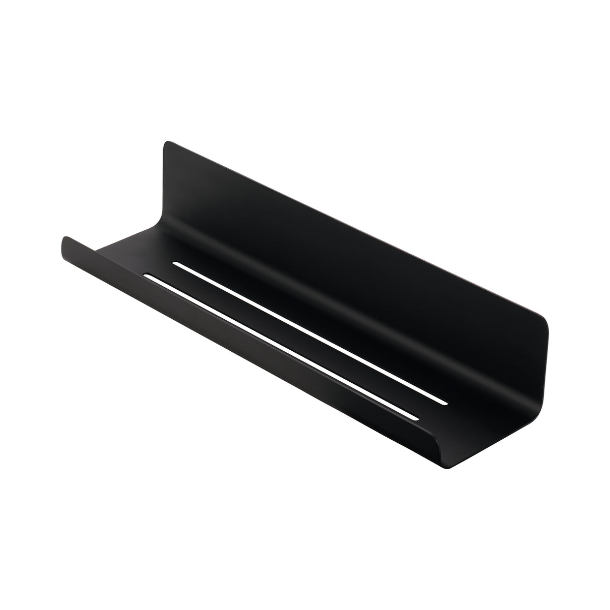 blomus MODO Shower Shelf with Drain Slots, 13.4 in – Black shower shelf, detail view 2