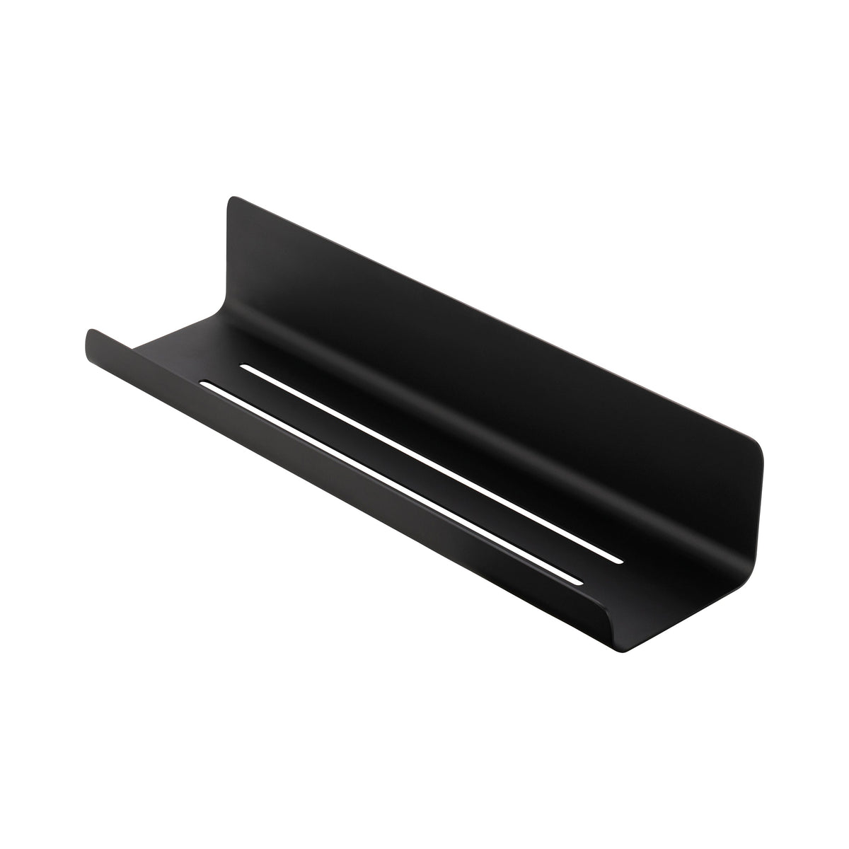 blomus MODO Shower Shelf with Drain Slots, 13.4 in – Black shower shelf, product photo
