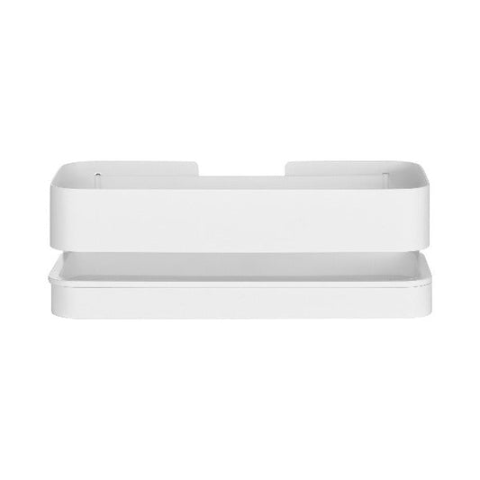 blomus Modern Stainless Steel Shower Shelf Small White