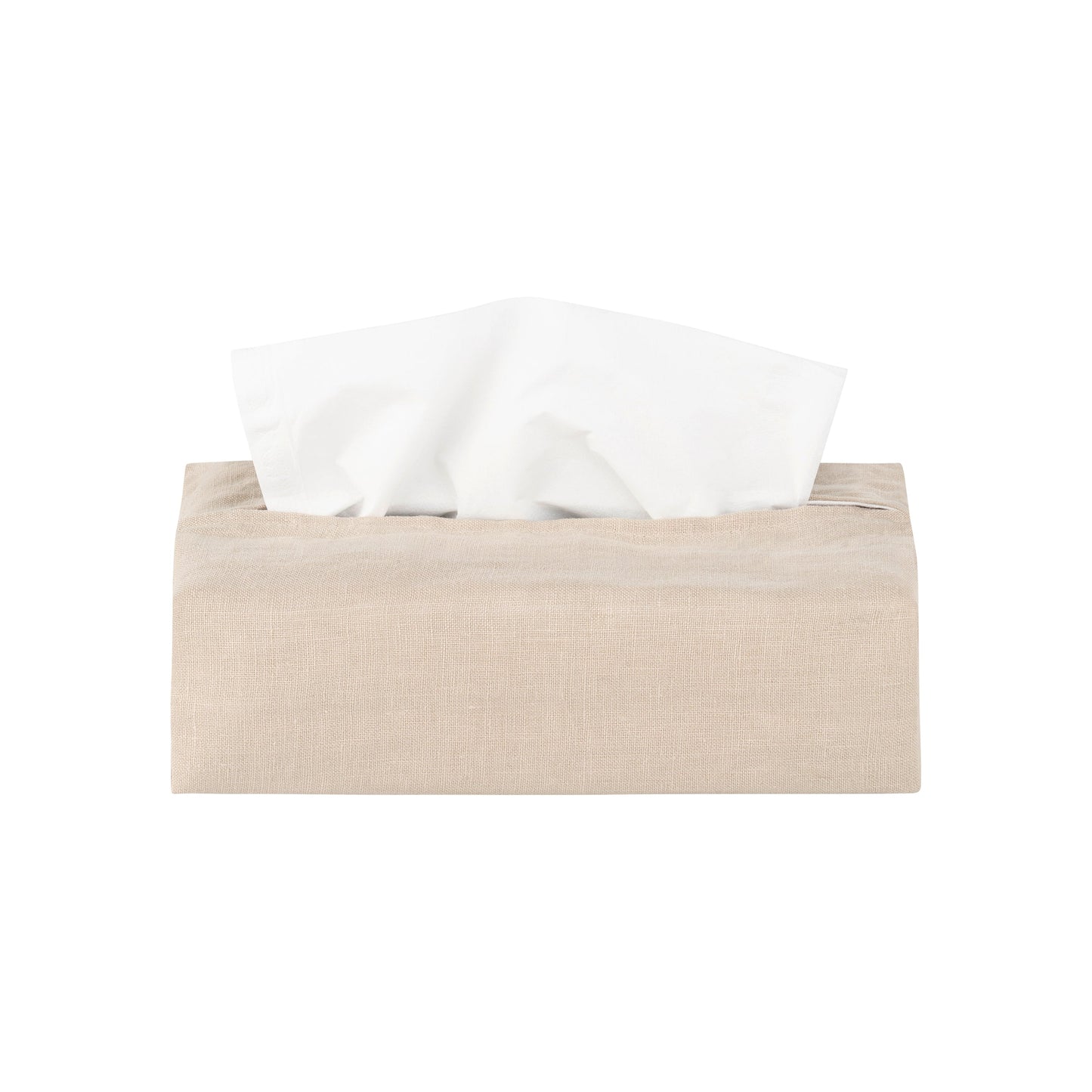 blomus Tisu Linen Tissue Box Cover Rectangular Moonbeam Beige