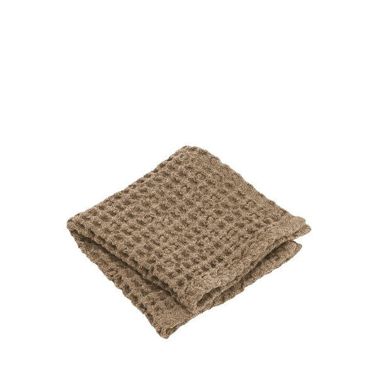 blomus Waffle Bathroom Washcloth 12 x Tan Set of 2