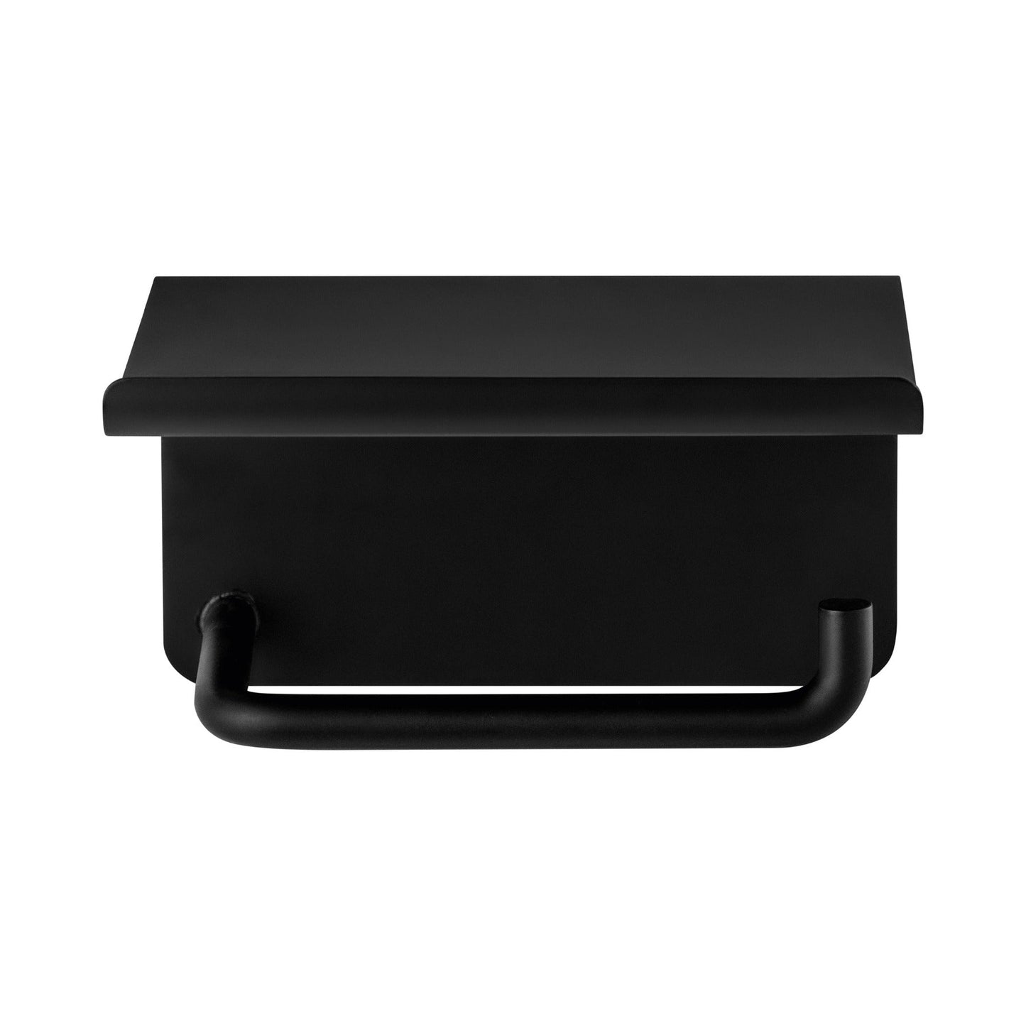 blomus Modo Toilet Paper Holder with Tray Black