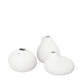 blomus Nona Porcelain Mini Vases White Set of 3