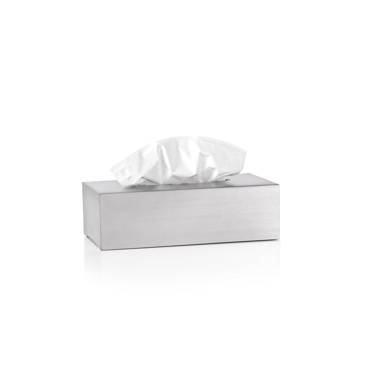 blomus NEXIO Stainless Steel Facial Tissue Box – Matt Stainless Steel tissue box, product photo