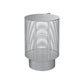 blomus Olea Outdoor Lantern with Hurricane Gunmetal Grey Metallic Finish, Medium 15" (37.5 cm)