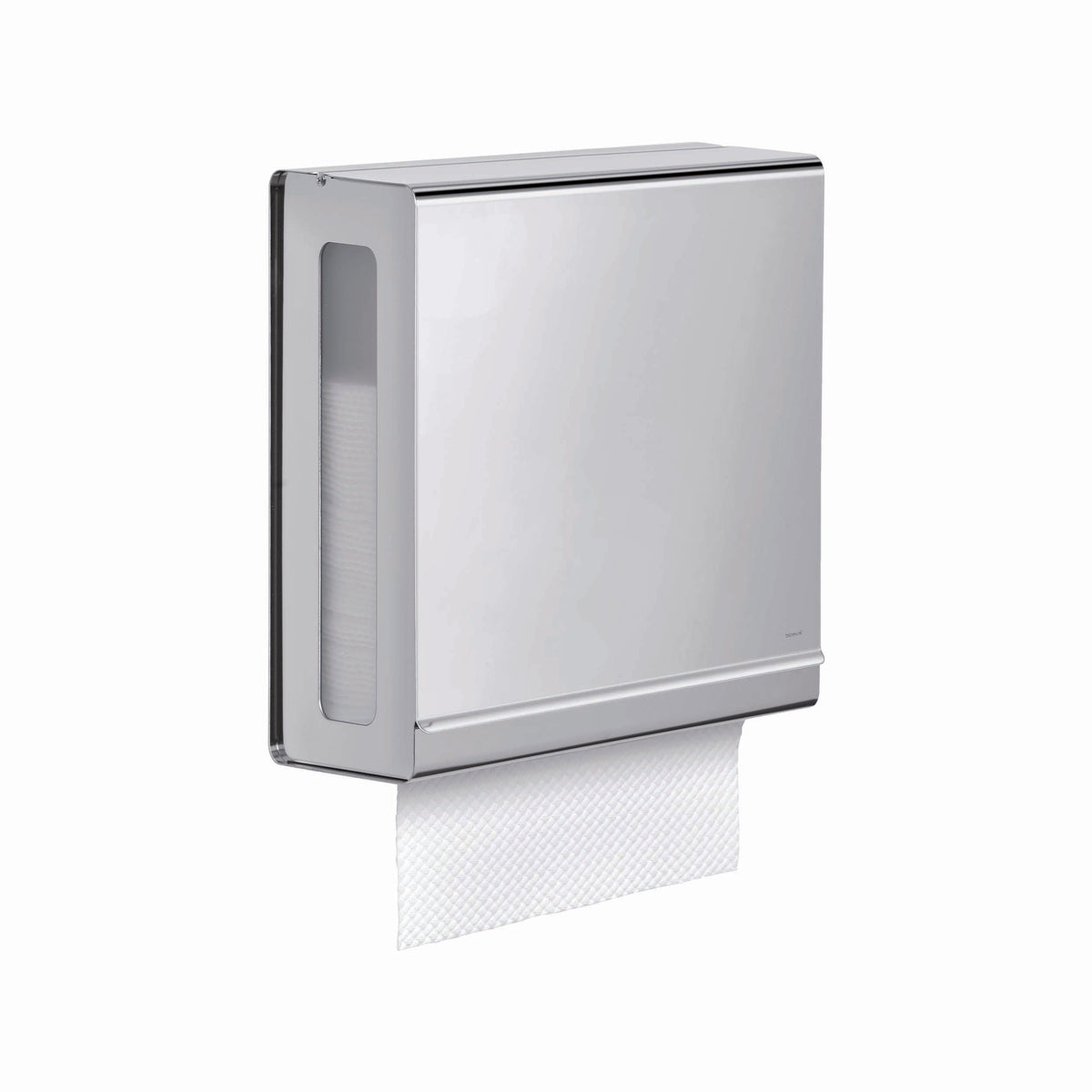 blomus NEXIO Wall Paper Towel Dispenser, C-Fold – Polished Stainless Steel paper towel dispenser, product photo