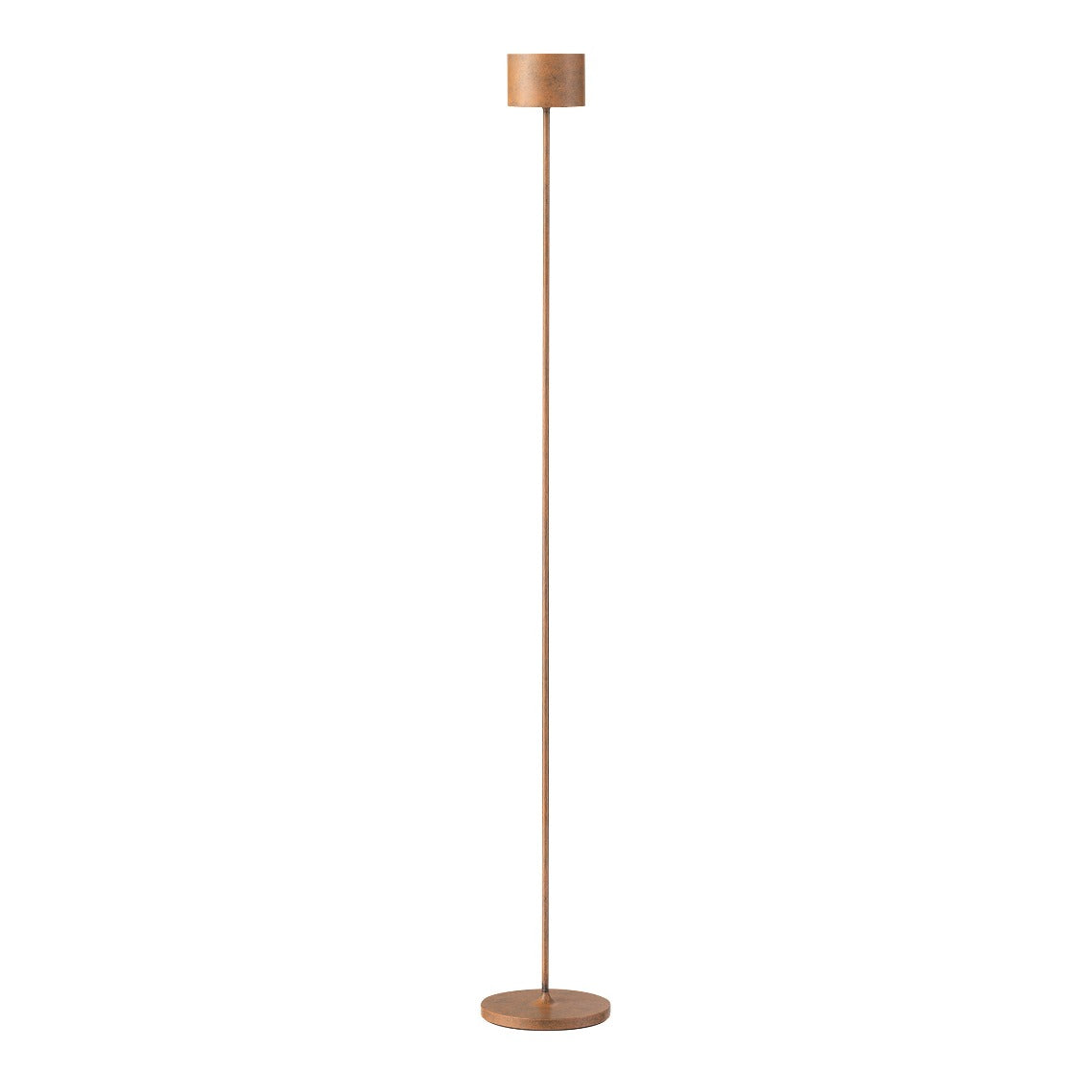 blomus Farol Mobile Rechargeable LED Floor Lamp Metallic Finish Rusty Patina Facade