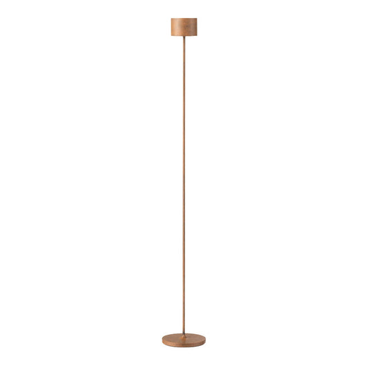 blomus Farol Mobile Rechargeable LED Floor Lamp Metallic Finish Rusty Patina Facade