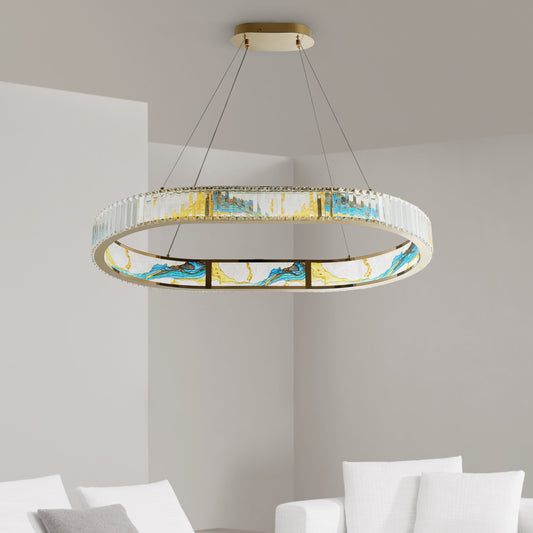 Boeseman's Colorful Chandelier - Finesse Decor CH-1163-1RE
