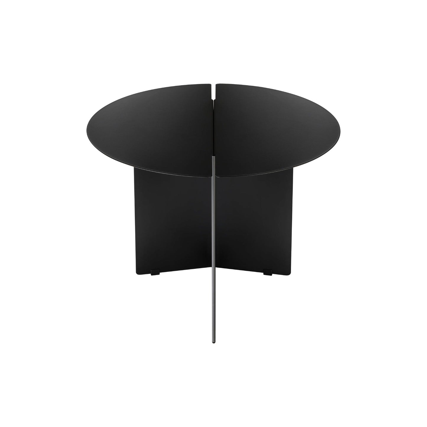 blomus Oru Steel Side Table Medium 19.7" Diameter, Black