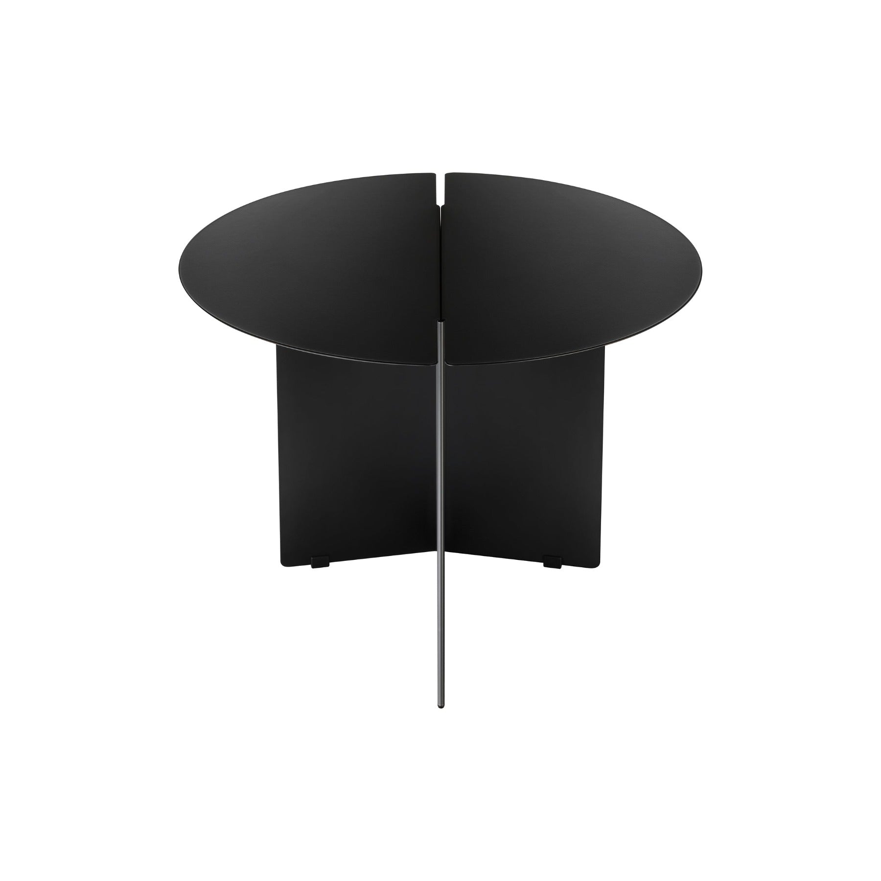 blomus Oru Steel Side Table Medium 19.7" Diameter, Black