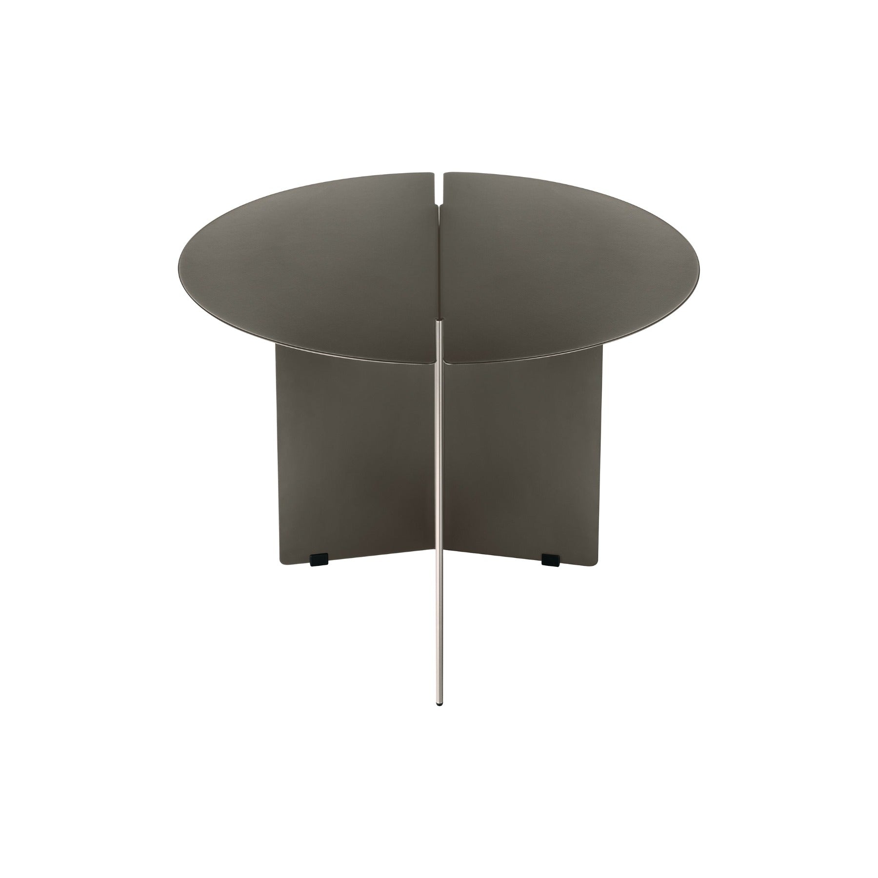 blomus Oru Steel Side Table Medium 19.7" Diameter, Burnt Metal