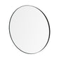 blomus Rim Accent Mirror Clear Glass 31", Black