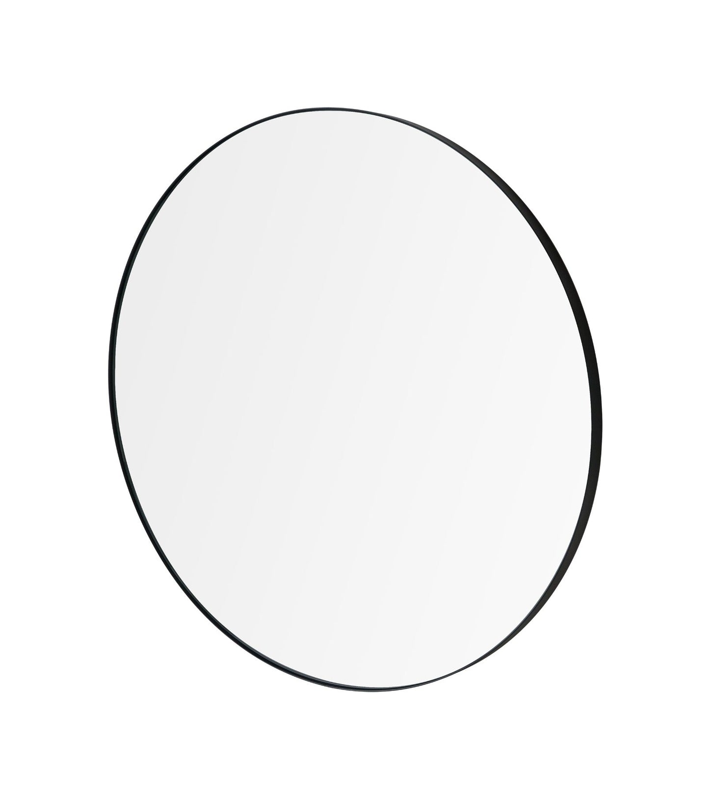 blomus Rim Accent Mirror Clear Glass 31", Black