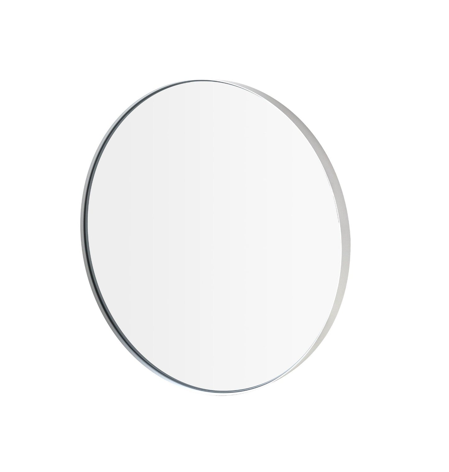 blomus Rim Accent Mirror Clear Glass 20", White