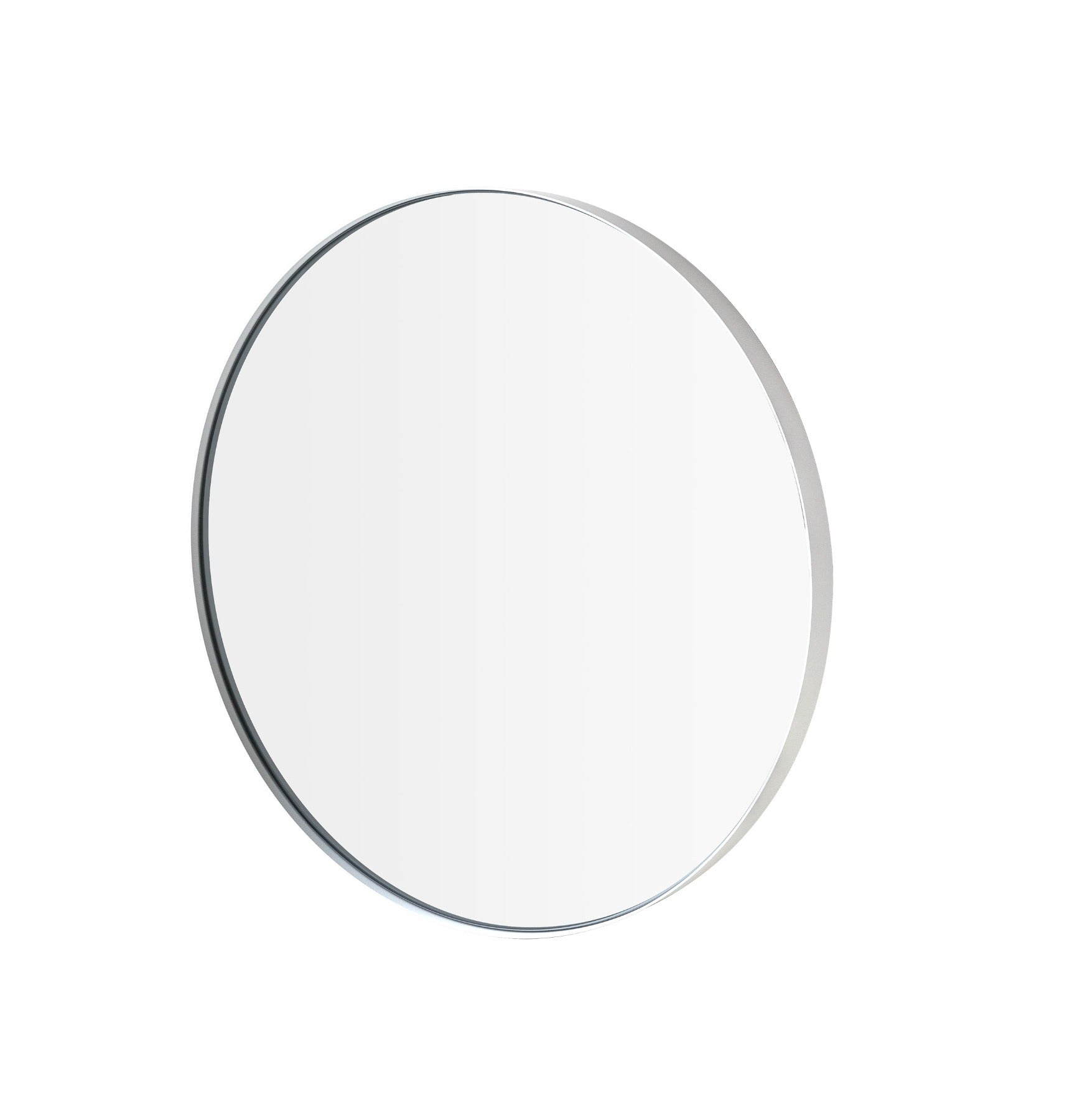 blomus Rim Accent Mirror Clear Glass 20", White