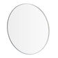 blomus Rim Accent Mirror Clear Glass 31", White