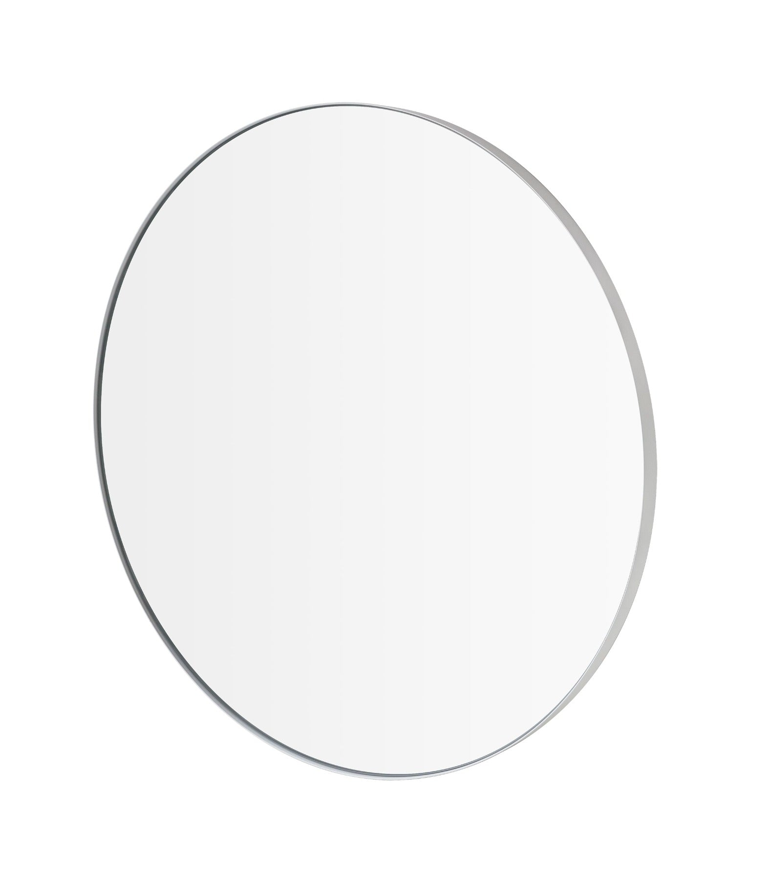blomus Rim Accent Mirror Clear Glass 31", White