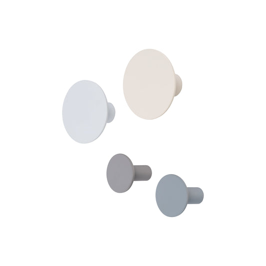 blomus Wall Hooks Assorted Wg, Tw, Mc, Mb Set of 4