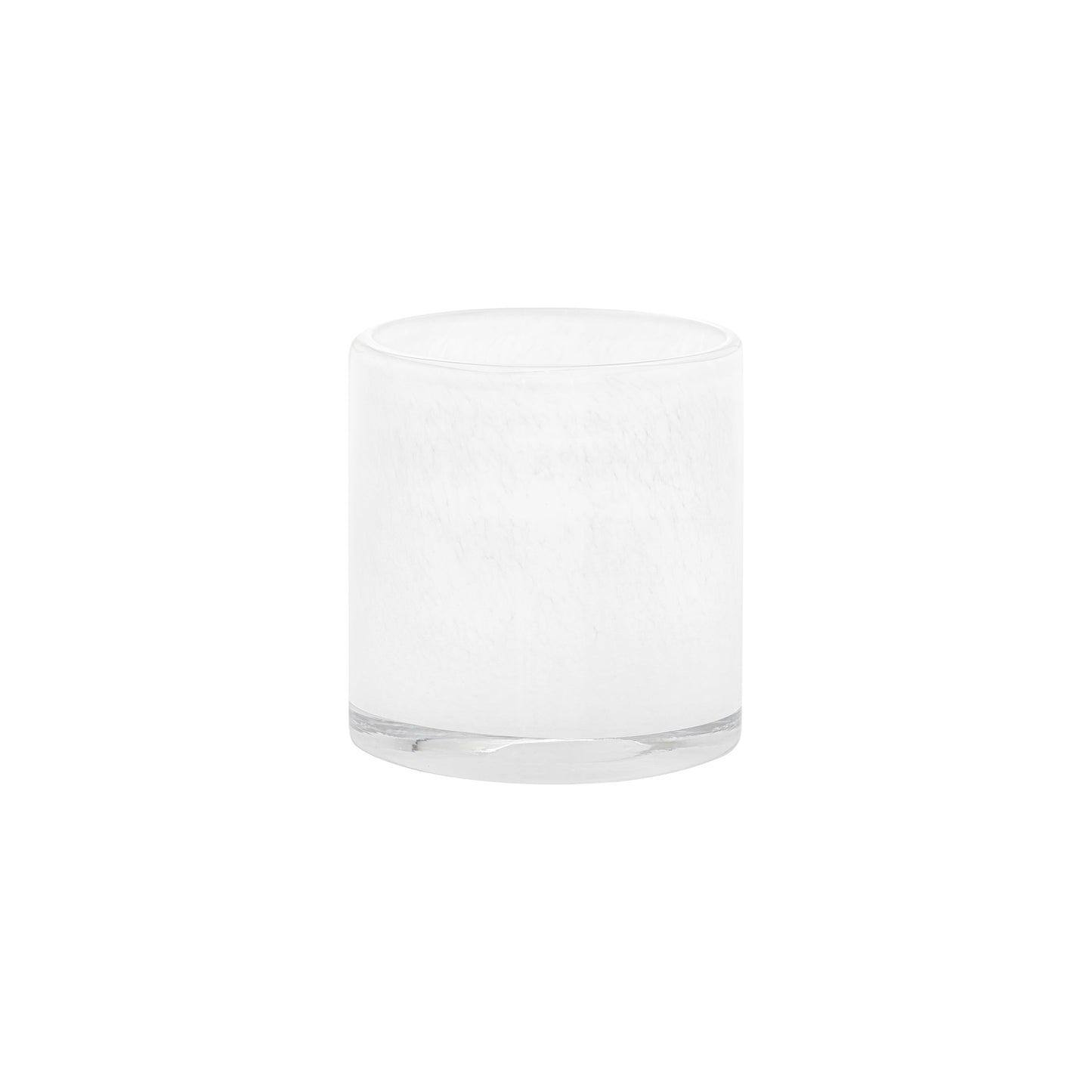 blomus Saga Hurricane Lamp Candle Holder White, Small 3.4" x 3.3"