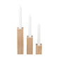 blomus Dreva Oak Candle Holder Set 3-Piece