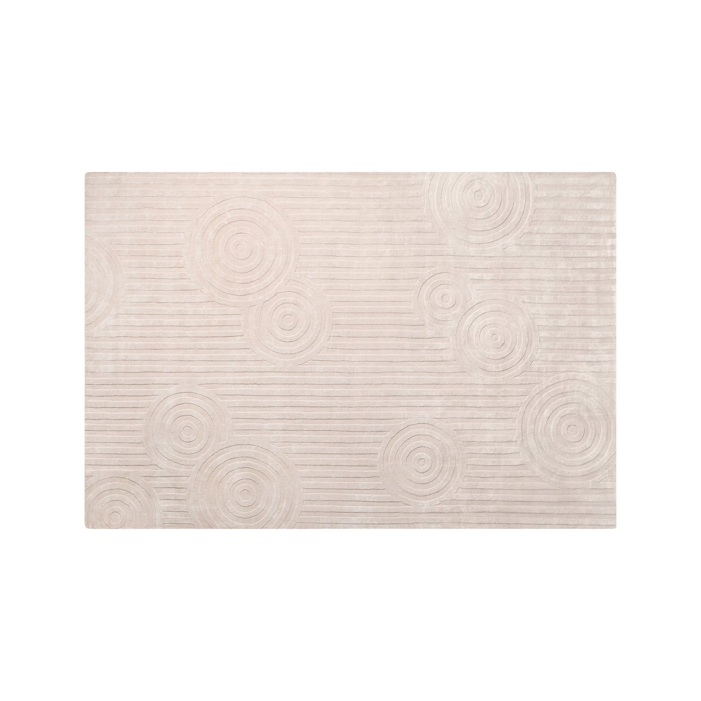 blomus Uzu Viscose Area Rug Beige Small 79" x 55"