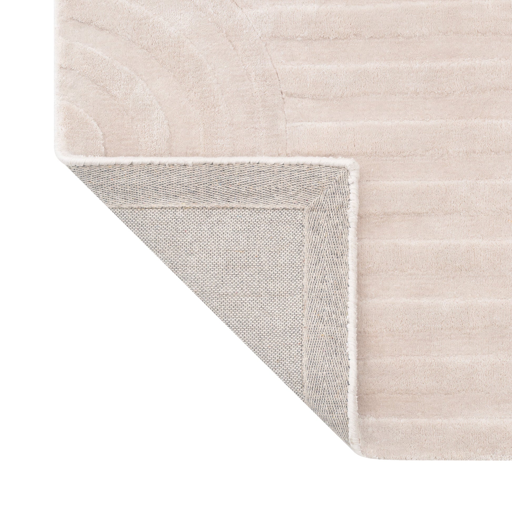 blomus Uzu Viscose Area Rug Beige Small 79" x 55"