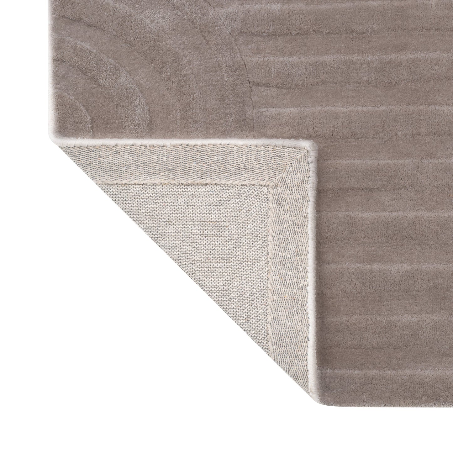 blomus Uzu Viscose Area Rug Taupe Small 79" x 55"