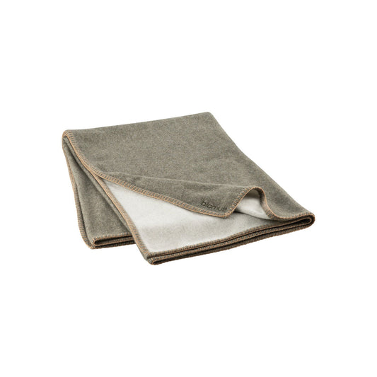 blomus Ahwi Two-Tone Wool Throw Agave Green