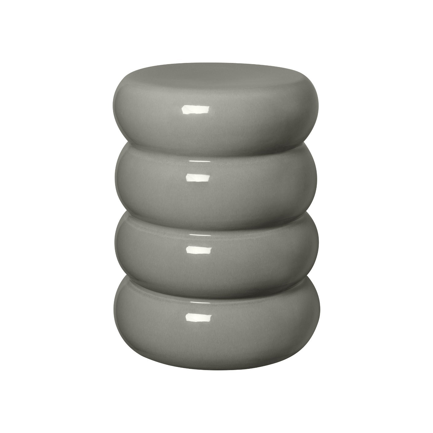 blomus Toru Round Ceramic Side Table Elephant Skin