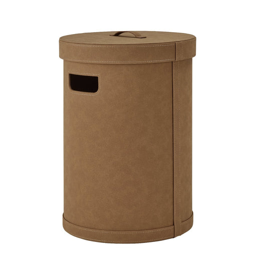 blomus Sahla Decorative Storage Bin with Lid Tan, Medium