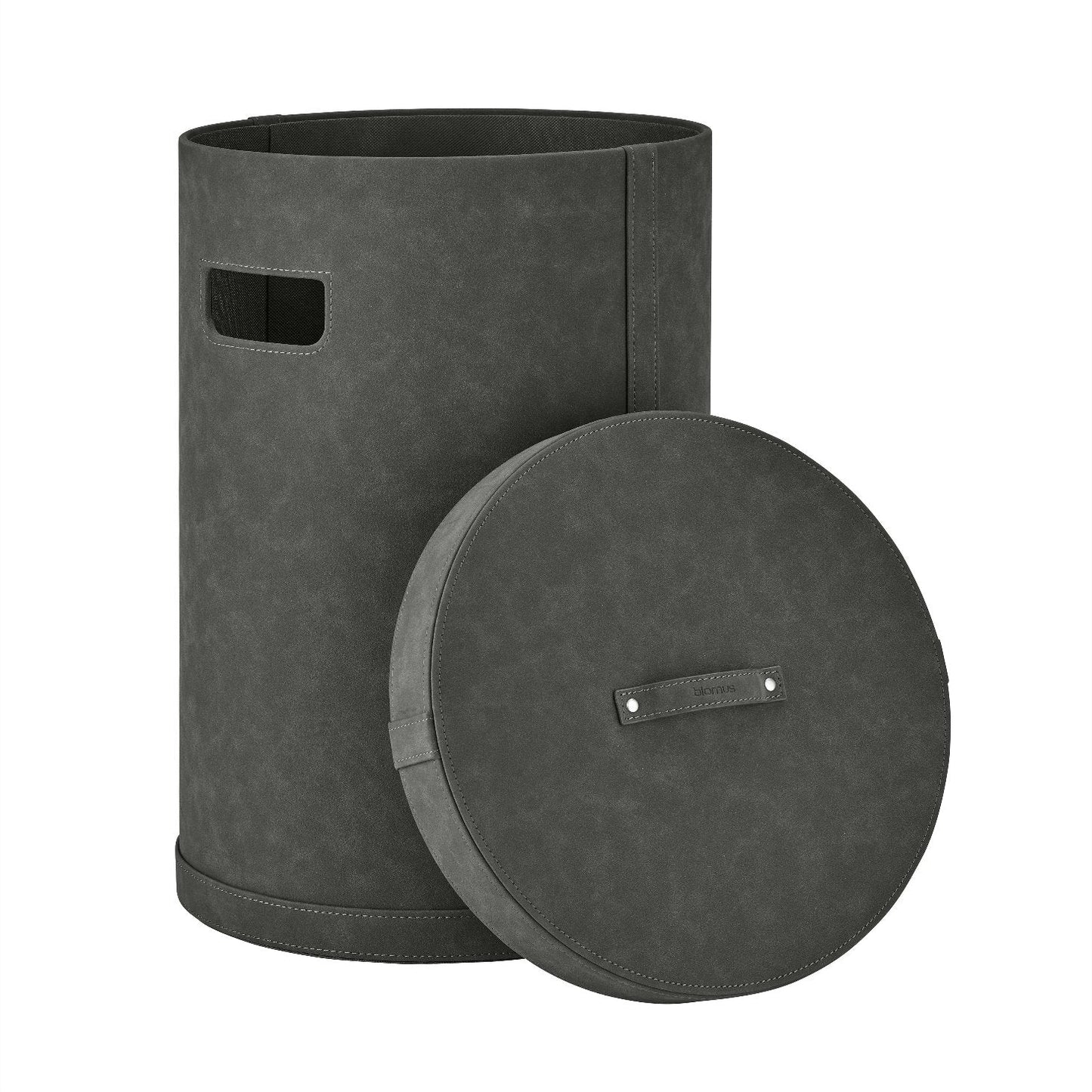 blomus Sahla Decorative Storage Bin with Lid Tan, Large