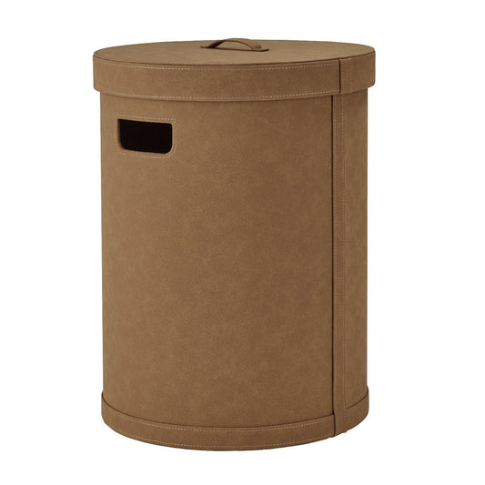 blomus Sahla Decorative Storage Bin with Lid Tan, Large