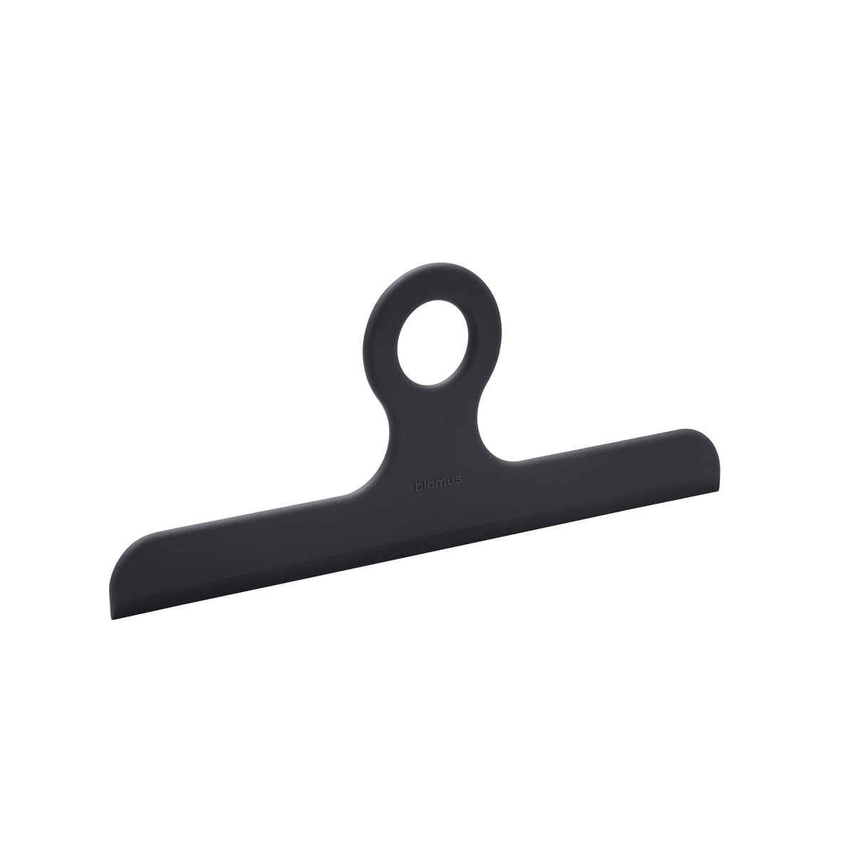 blomus KAPI Silicone Shower Squeegee with Suction Hook – Black shower squeegee, detail view 2