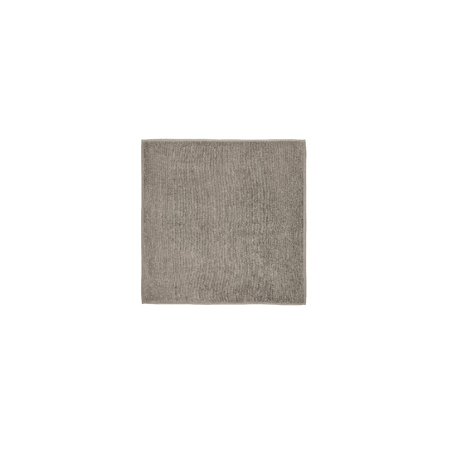 blomus Tuyo Organic Cotton Bathmat Satellite Taupe, Med Grey, Square 23.6"