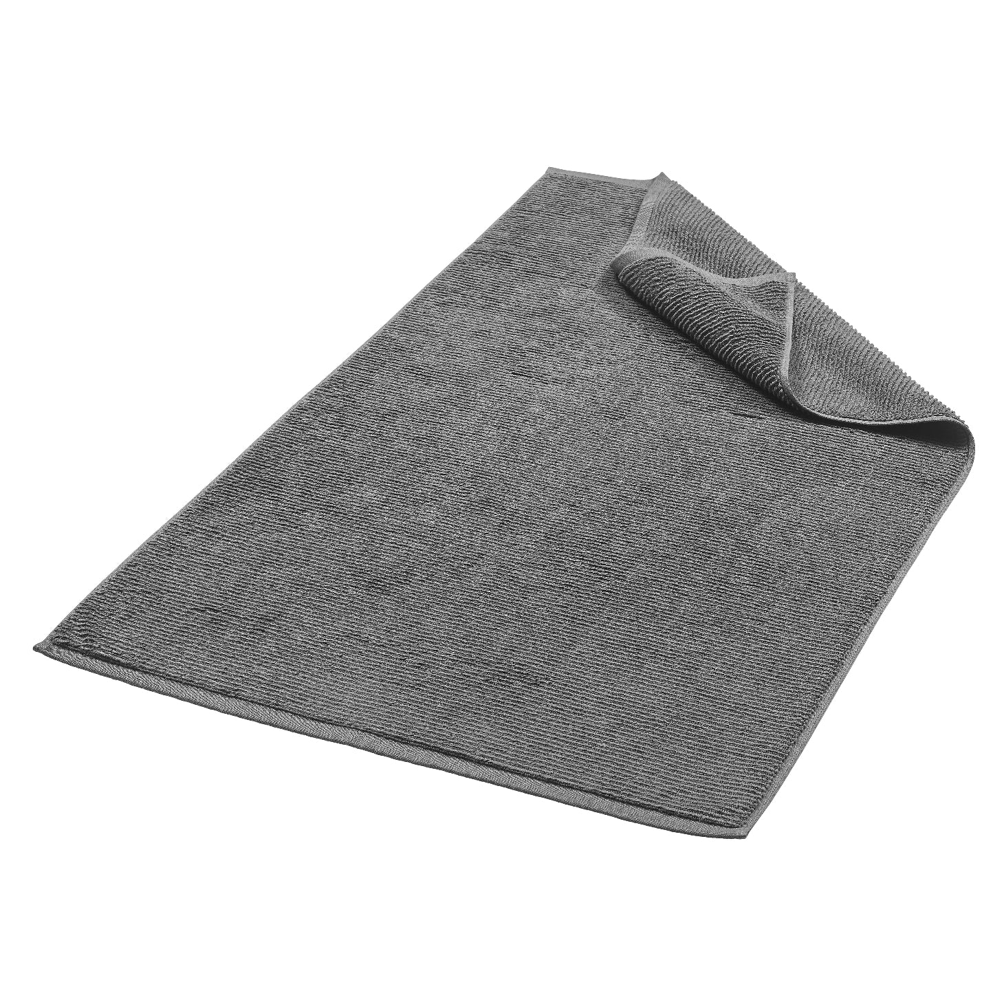 blomus Tuyo Organic Cotton Bathmat Satellite Taupe, Med Grey, Square 23.6"