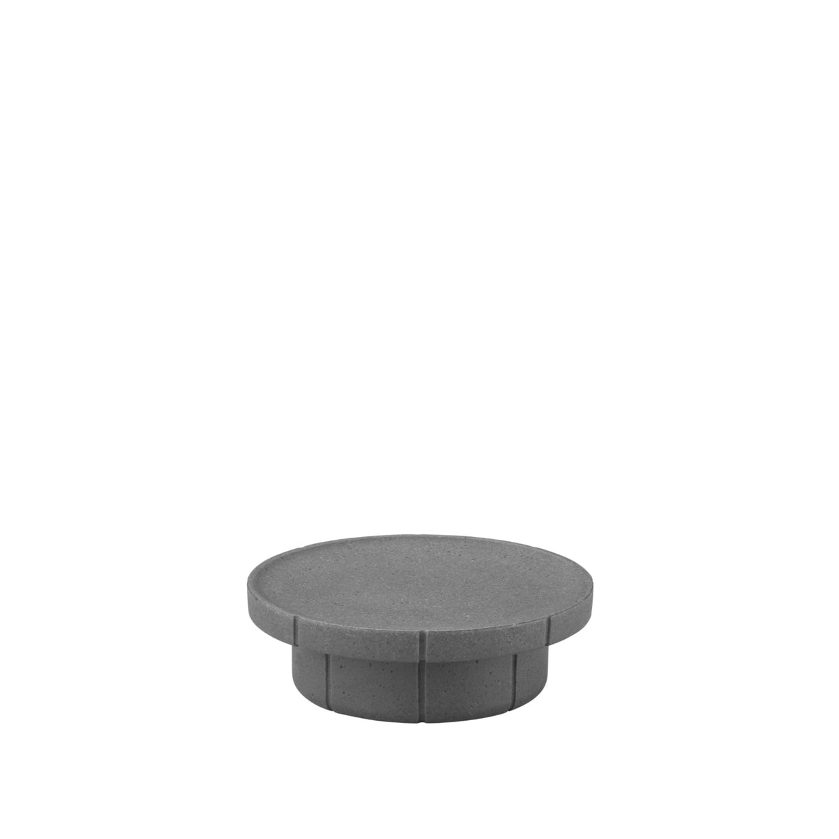blomus KUA Round Fluted Soap Dish & Vanity Tray – Magnet round tray, product photo