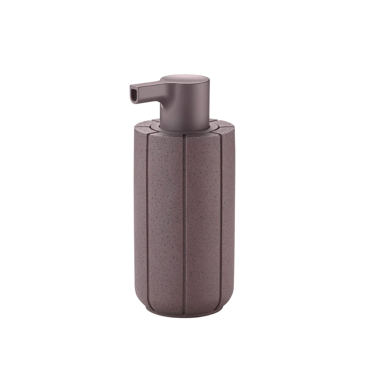 blomus KUA Fluted Soap Dispenser, 10 oz – Cedar Wood soap dispenser, product photo